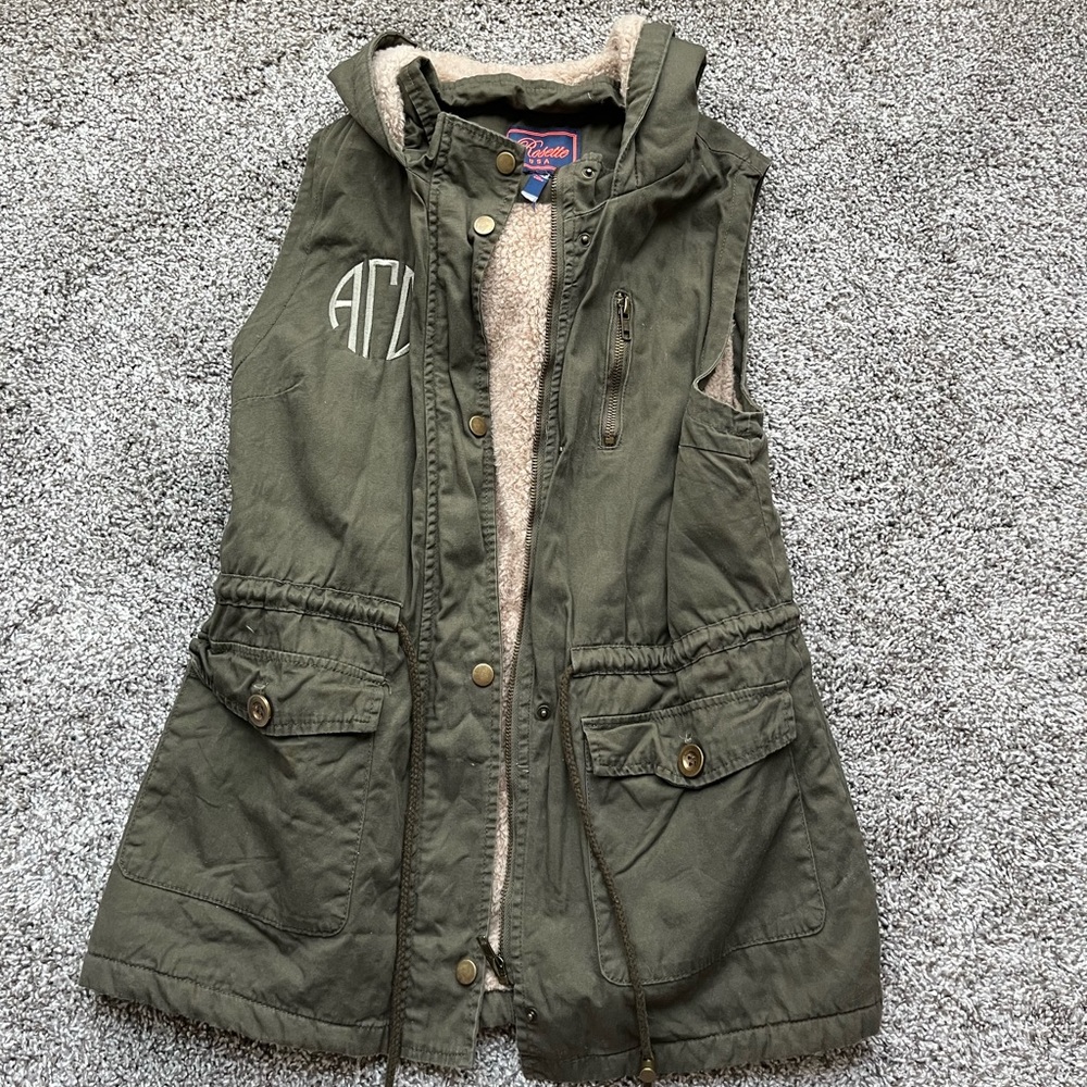 Alpha Gamma Delta Green Utility Vest